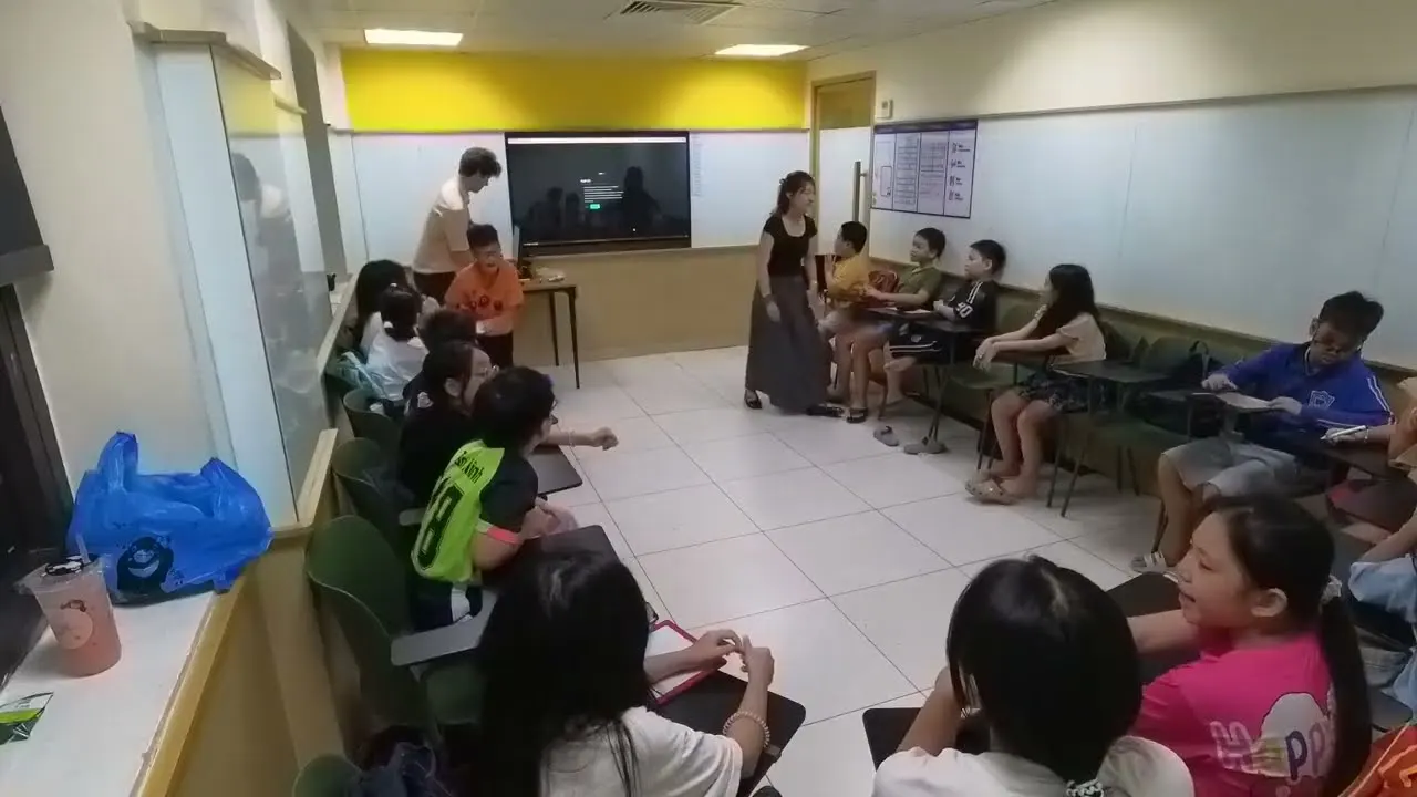 Recorded classroom games lesson